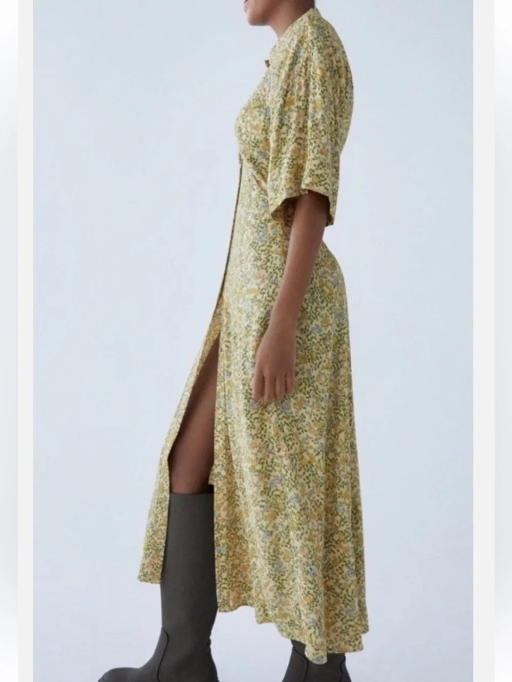 Zara floral midi dress